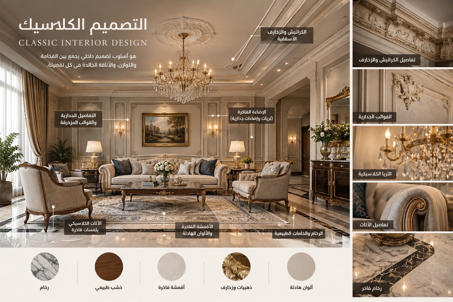 دليل أنواع التصميم الداخلي: كيف تختار بين المودرن، النيو كلاسيك، الألترا مودرن، المينيماليست، والبوهيمي؟